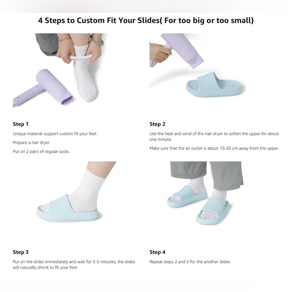 JOOMRA - Men’s Non Slip Quick Drying Slides - NEW
